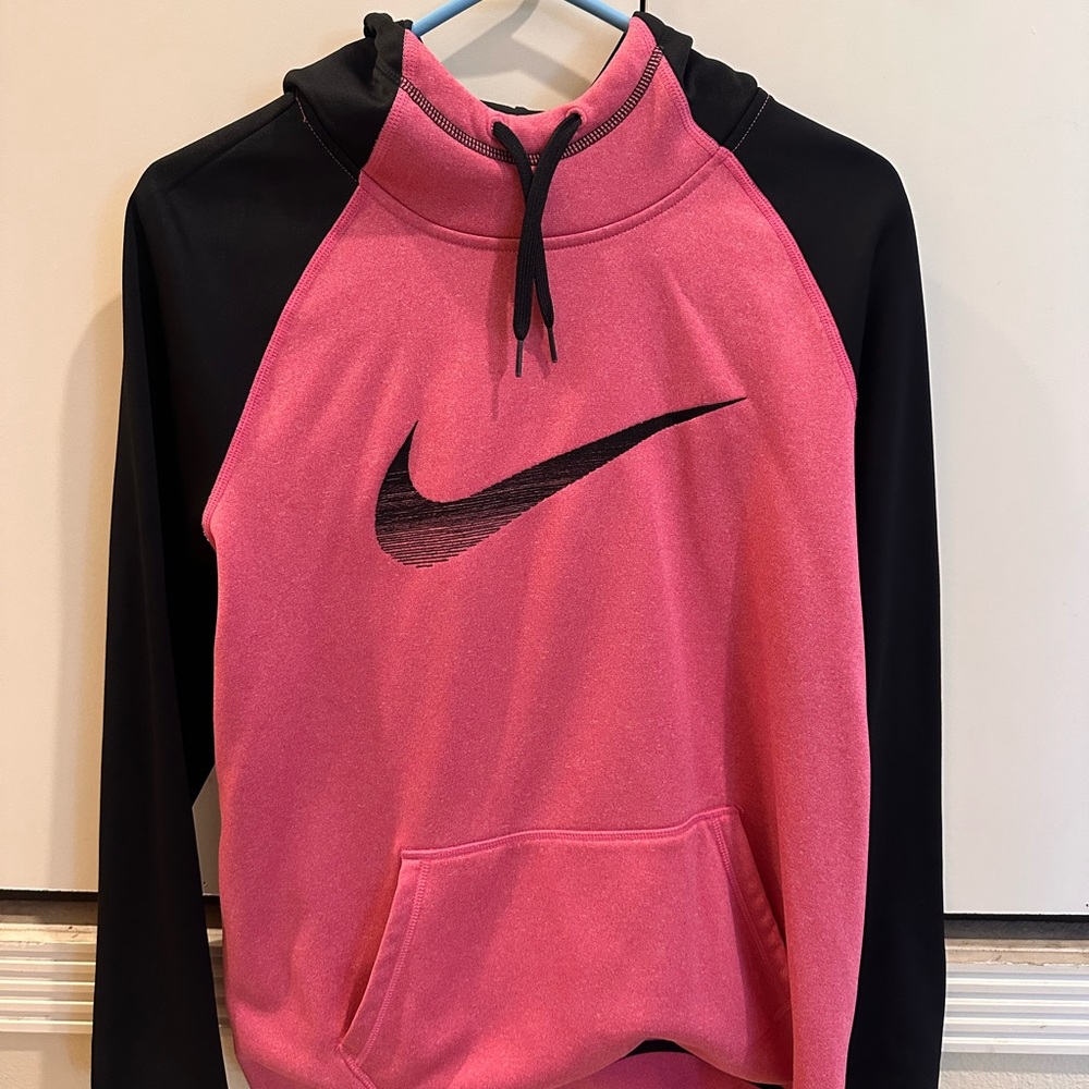 Nike Black and Pink Sweatshirt